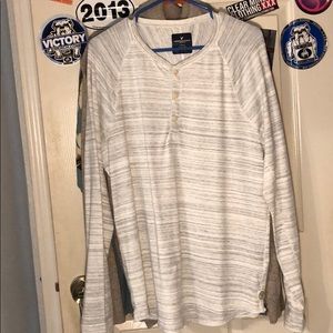 Grey American Eagle henley